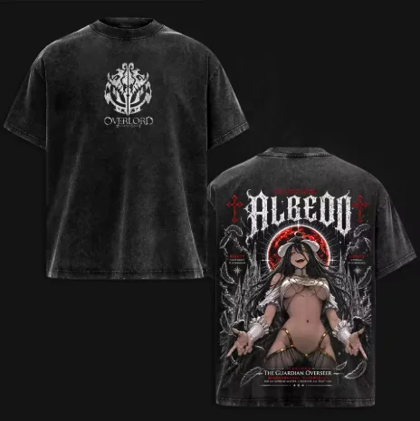 Albedo Overlord Baskılı Tişört - Acid Wash Vintage Graphic T Shirt incelemesi ve fiyatı