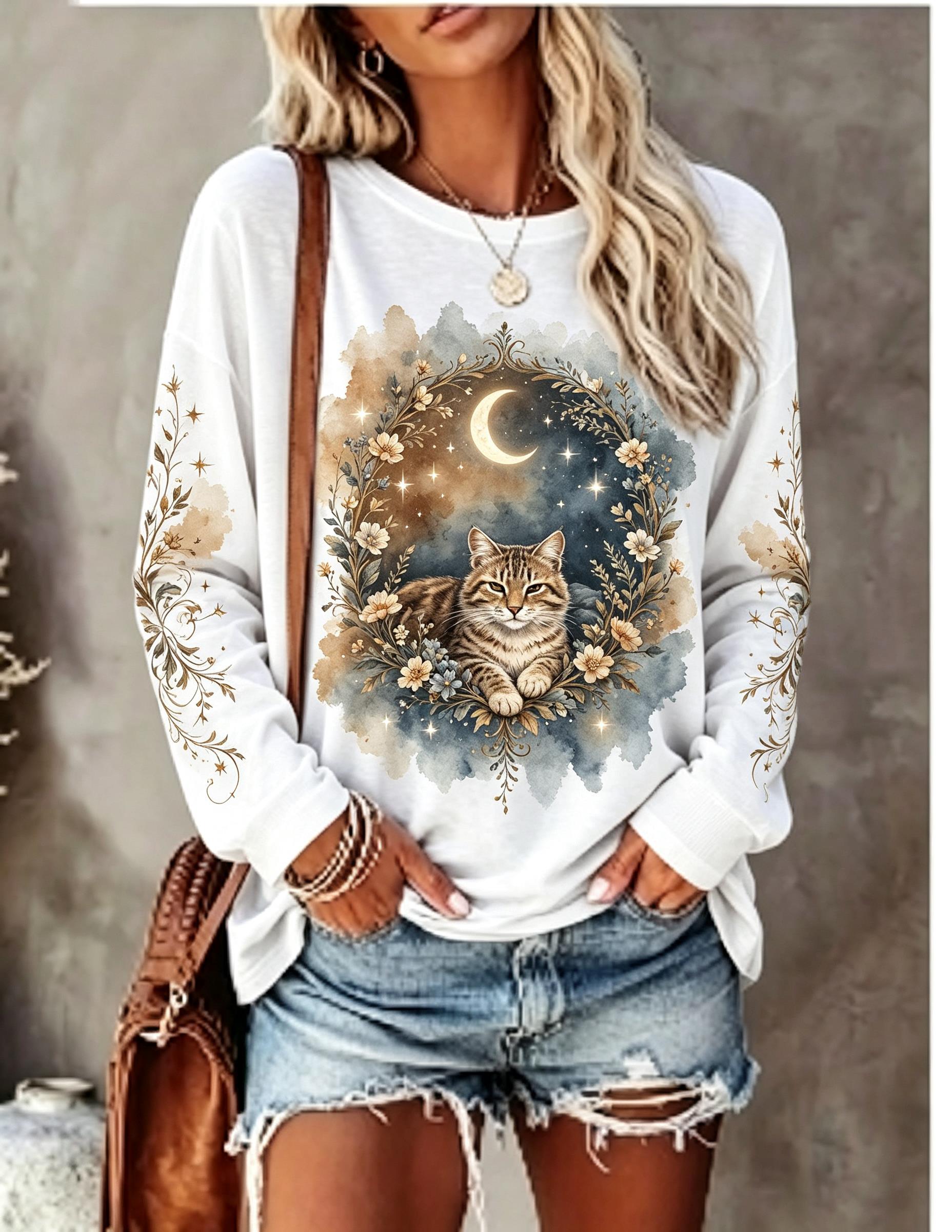 Kadın Uzun Kollu Tişört, Havla - T-Shirts incelemesi ve fiyatı