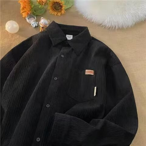 Erkekler için Düz Renk, Uzun K - Corduroy Button Up Shirt Men incelemesi ve fiyatı